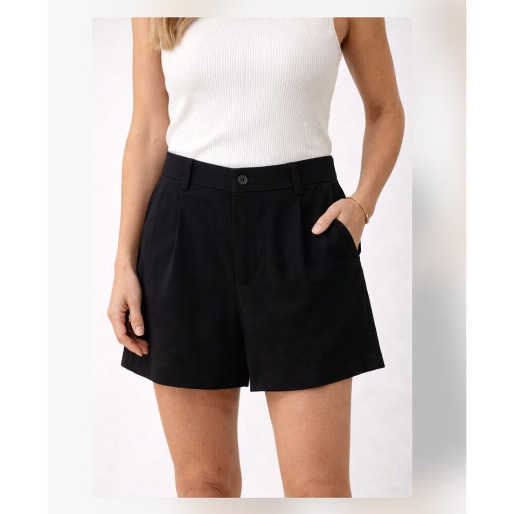 J. Crew Women's High Waist Black Shorts